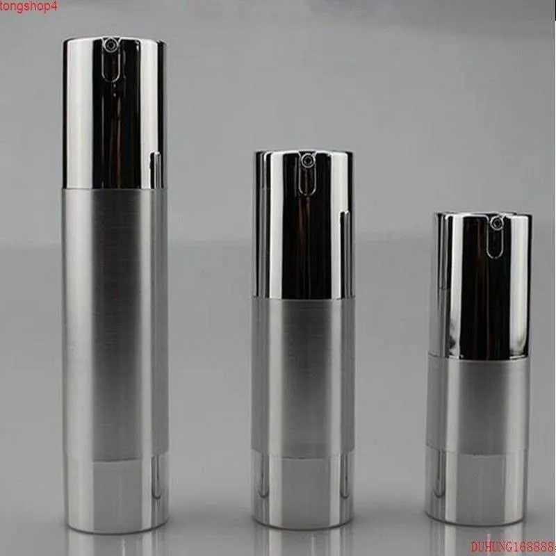 50 st 15 ml 30 ml 50 ml UV Silverguld luftlös vakuumpumplotionflaska som används för kosmetiska containergoods Sqbmb Ofkil