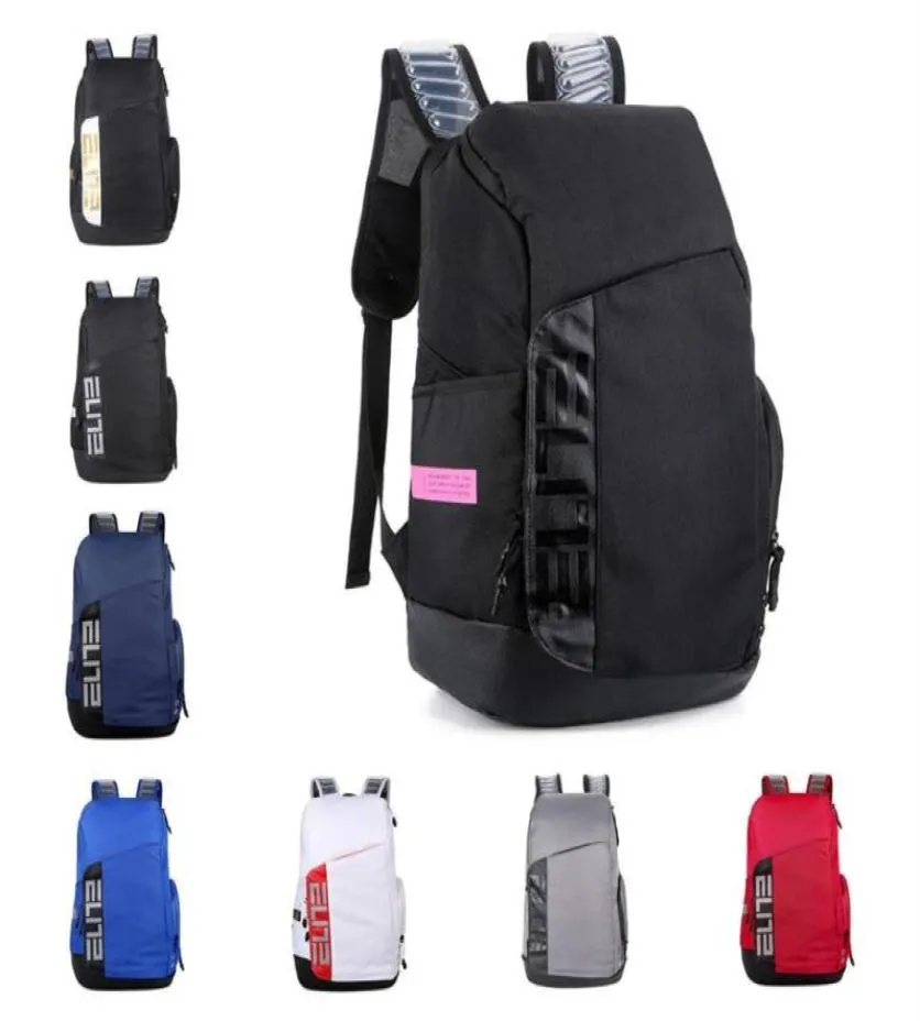 2022 Elite Pro Basketball Basketball Backpack Unisex Black/White/University  Red/Gold/Blue Hoops Student School Bag Size 32L From Tbjm, $25.22 |  DHgate.Com