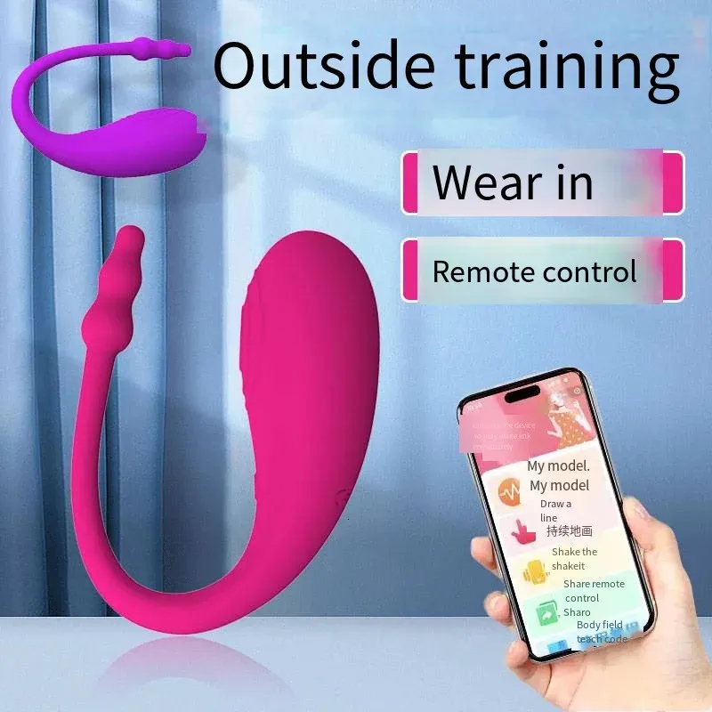 Giocattoli per adulti Senza fili Bluetooth G Spot Vibratore per vibratore per donne APP Controllo remoto Indossare Uovo vibrante Clitoride Mutandine femminili Sesso 231017