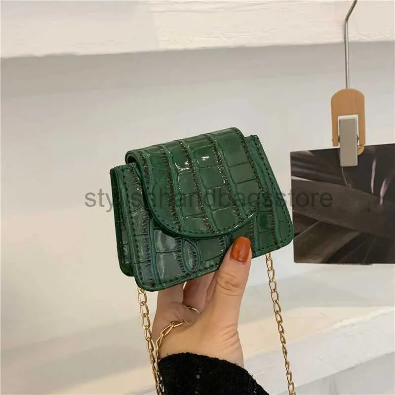 Cross Body Shoulder Handbags Stone Pattern Pu Leather Designer Chain Bags Purse Mini Single Square Bagstylishhandbagsstore