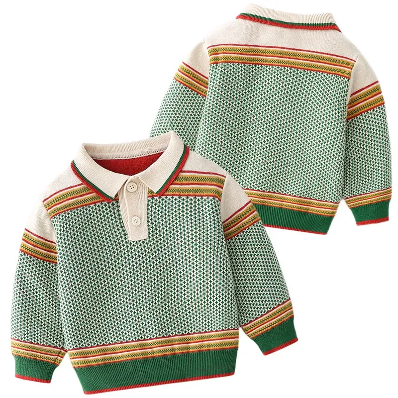 Pullover Girls Pullover Autumn Toddler Boys Knitted Sweater Baby Boys Fashion Outwear Children Clothes Kids Girls Knitwear Jacket 231017