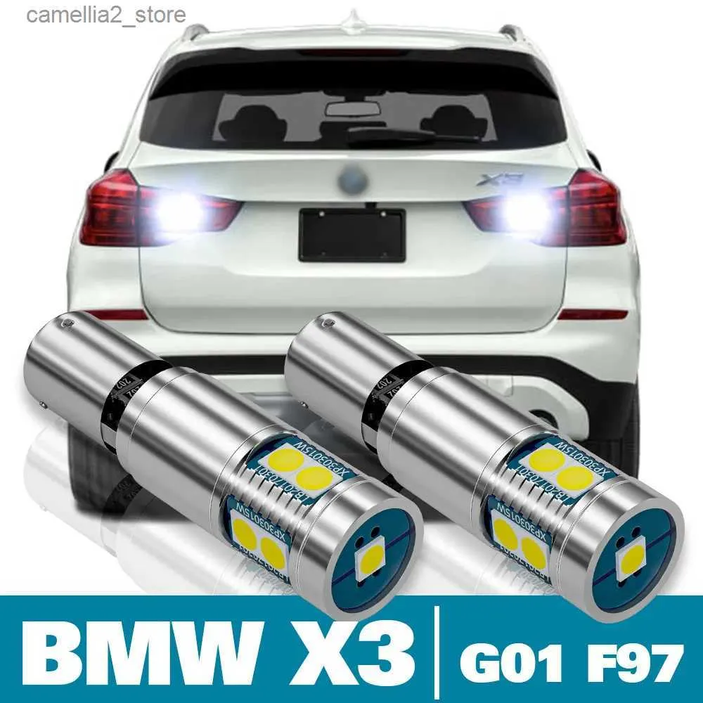 Luci posteriori per auto 2 pezzi Luce retromarcia a LED per BMW X3 G01 F97 Accessori 2017 2018 2019 2020 Lampada di backup di backup Q231017