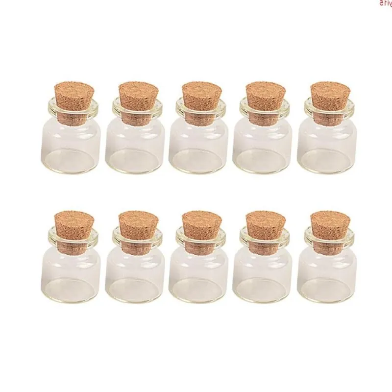 Bouteilles en verre de 5 ml avec bouchons en liège, mini bocaux transparents, petits flacons de 22x30x125mm, 100 pièces, bonne quantité Hdwrd