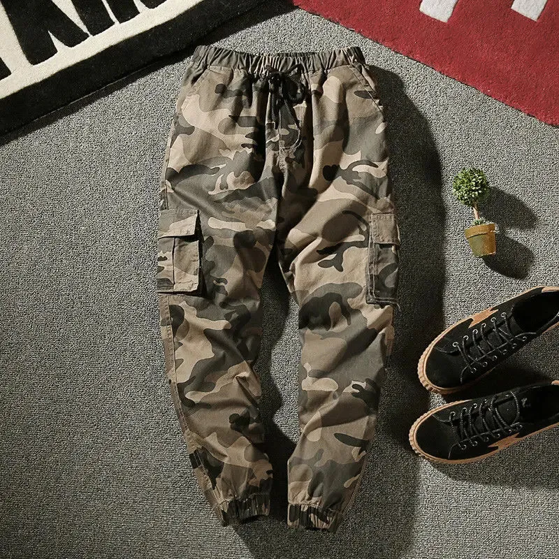 Herenbroeken Joggers Cargobroeken Heren Harem Multi-Pocket Camouflage Man Katoenen Joggingbroeken Street chic Casual Grote maten Hiphopbroeken S-7XL 231013