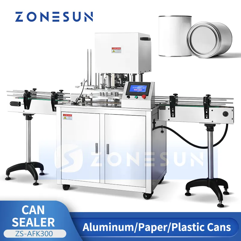 Zonesun Automatic Can Seaming Machine Tin Sealer Tun Can Can Canned Food Packing Equipment ZS-AFK300