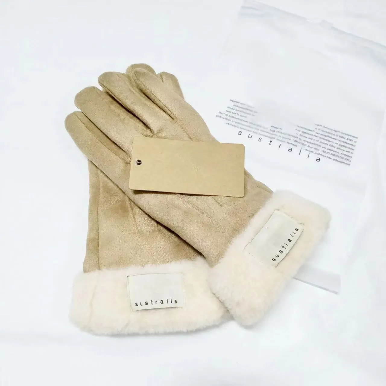 Five Fingers Gloves designer glove woman winter u letter solid Five Fingers Gloves for women man keep warm snow Glove trend style wholesale high quality dhgate