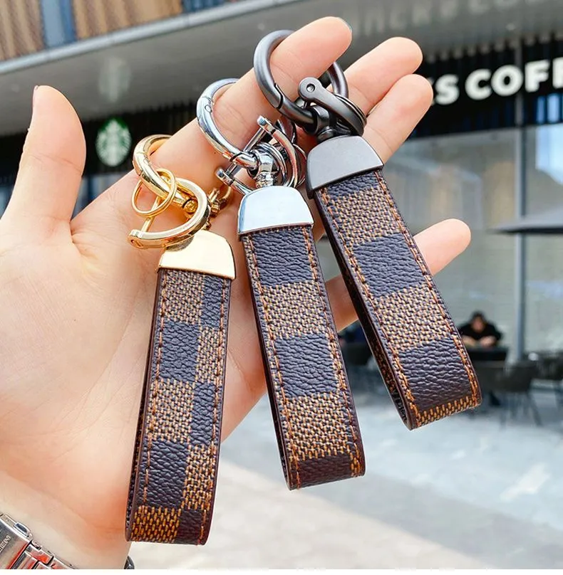Fashion Key Buckle Lovers Car Keychain Handmade Designer Genuine ...