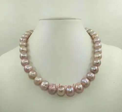 Pendanthalsband AAA Natural 910 MM Barock South Sea Pink Pearl Necklace 18 "14 K Gold 231017