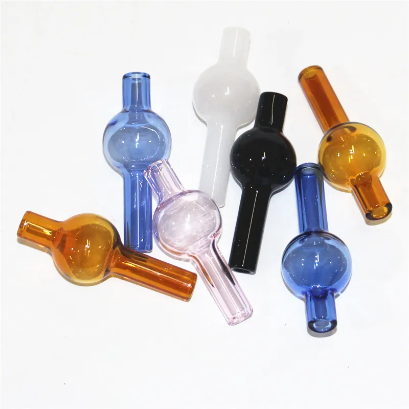 Rökning snurrande glasbubbla kolhydrater passar för 20 mm kvarts nagelbangers vatten rör glas ask catcher