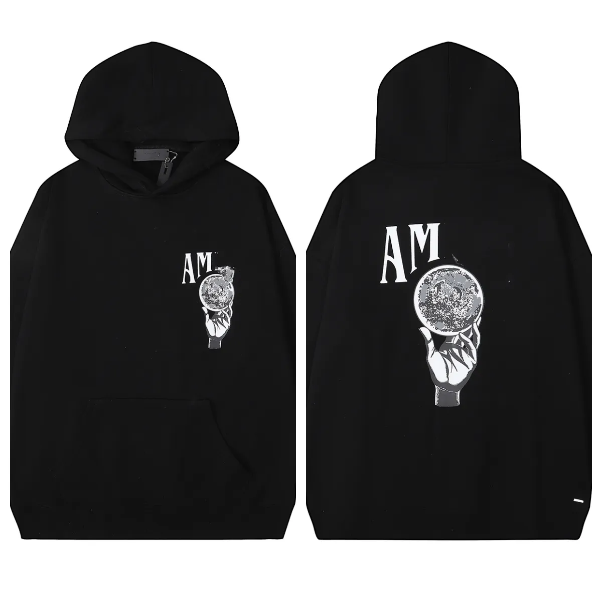 lanvins Men`s Hoodies & Sweatshirts 1:1 Streetwear Black Felpa Felpe Uomo Ami Hoodie Mens Designer for Men Sudadera 9 2YCA