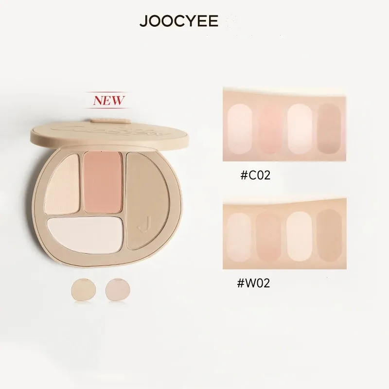 Bronzers Uchodźce Joocye Contouring Palett Paleta Blush wielofunkcyjny Makijaż rozszerzenia Makijaż Brighten 3D Cheek Twarz 231110