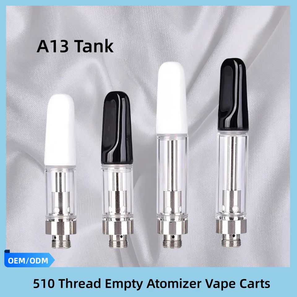 Ultra düşük fiyat seramik kartuşu 0.5ml 1.0ml boş vape kartuş cam tankı buharlaştırıcı 510 iplik atomizer wape arabaları kalın yağ tankı cihazı e-sigara kitleri stokta