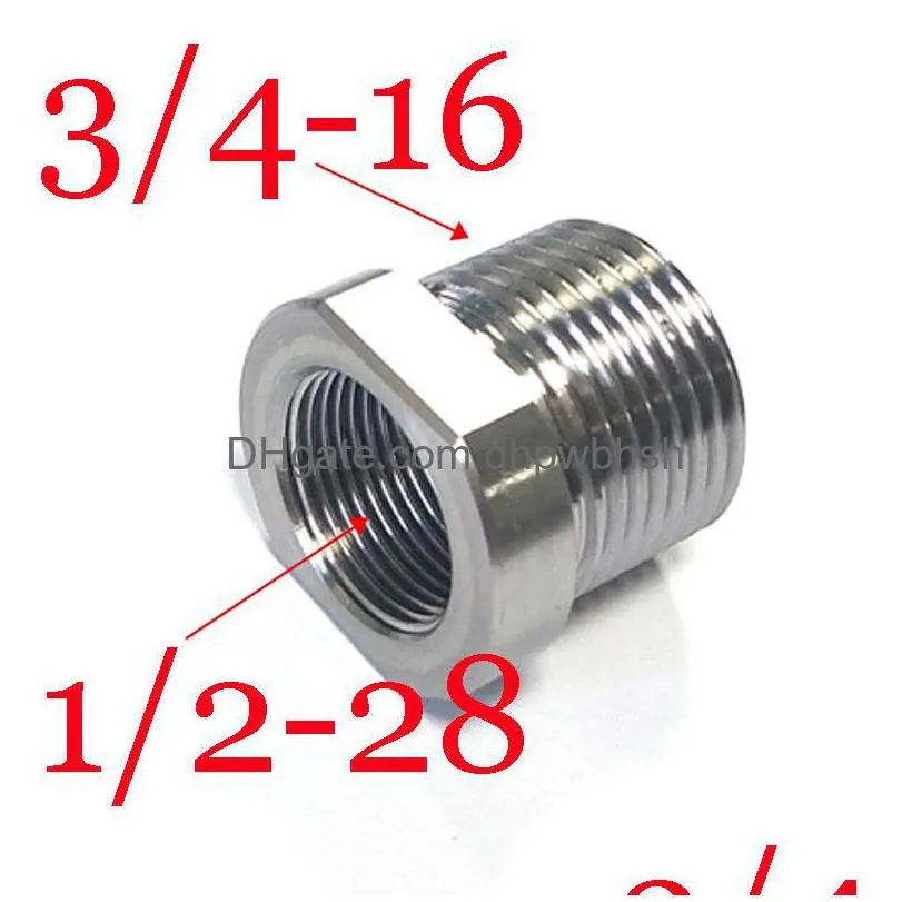 1/2-28 weibliche zu 3/4-16 männlichen Kraftstoff Filter Edelstahl Gewinde Adapter für Napa 4003 Wix 24003 1/2X28 Soent Falle Konverter Drop Del