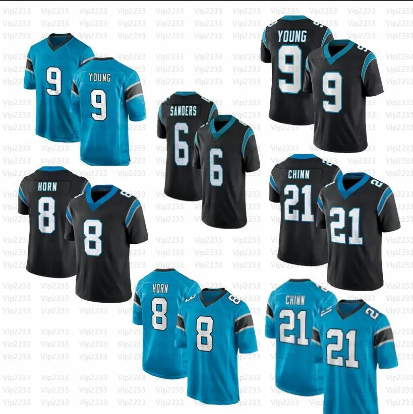 2023 men 9 Bryce Young Brian Burns Football Jersey Sanders Matt Corral Robbie Anderson Sam Mills Jeremy 21 Chinn