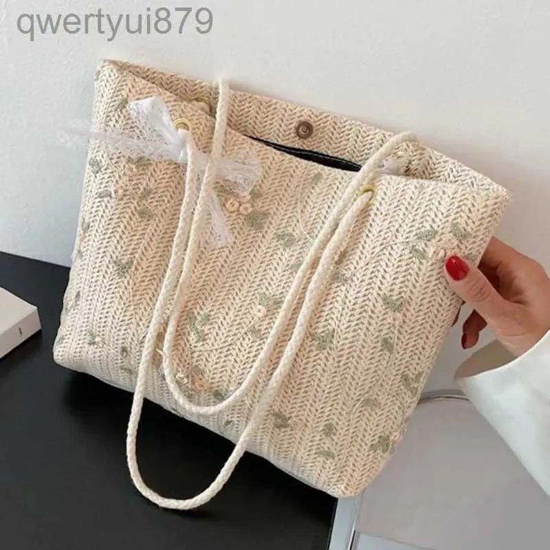 Borse a tracolla Borse a tracolla in tessuto moda per borsa da donna 2023 Borsa a secchiello portatile Borsa di design di lusso Borse da picnic estiveqwertyui879