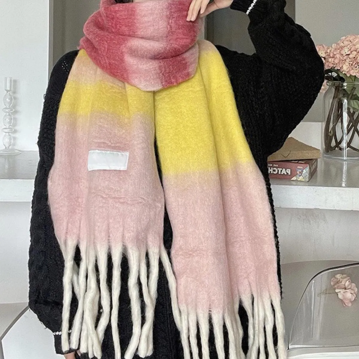 Scarf designers scarf pashmina designer scarf luxe womens mens plaid cape long wraps warm shawl winter hot clothing collocation scarfs