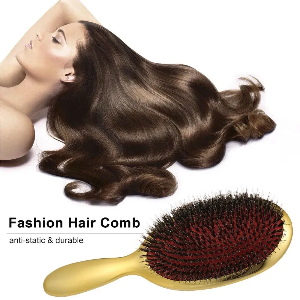 Women Hair Scalp Massage Comb Nylon Anti-static Hairbrush Wet Curly Detangle Hair Brush for Salon Hairdressing Styling Tools