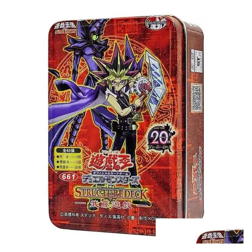 Yu gi oh 216pcs Nierepetyczna klasyczna gra planszowa angielska karta puzzli dla dzieci