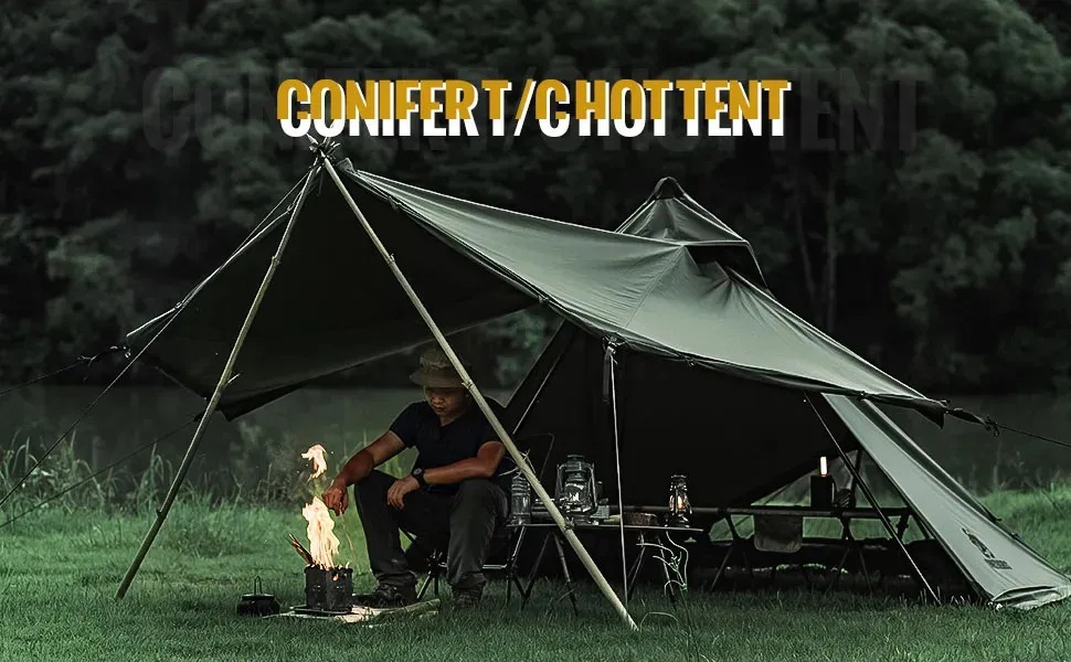DHgate.com:OneTigris CONIFER T C Chimney Tent 1-2 Person