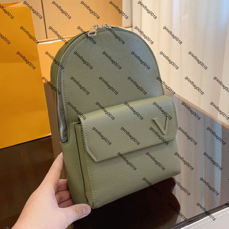 Sac à Dos Bandoulière En Cuir Véritable FEIGITOR - Marron, Taille Moyenne, Fabriqué à La Main, Neuf Avec étiquettes