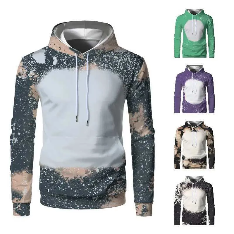 Sweat-shirt de mode printemps et automne Sublimation Blank Streetwear Sweats à capuche Polyester Vêtements à manches longues pour impression par transfert de chaleur 230915