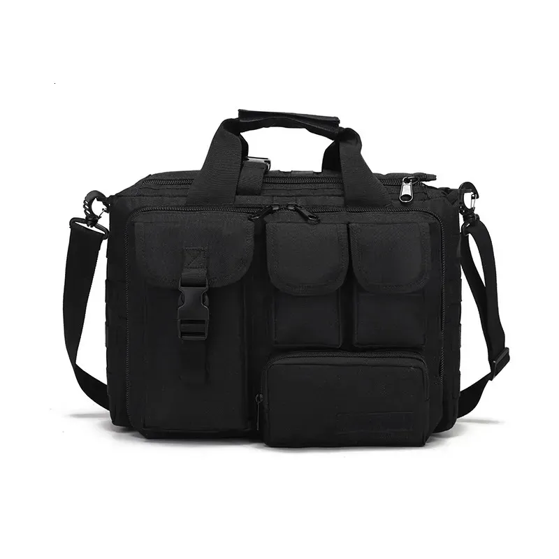 Mochila portátil tático mensageiro saco grande capacidade ao ar livre sacos de portátil bolsa ombro acampamento caminhadas bandbag 231017