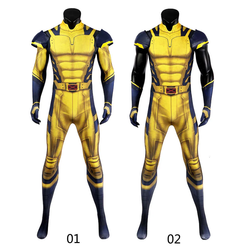 Woerine Costume James Howlett Jumpsuit Axel Armor Set 3D Printing Zentai Bodysuit Superhero Halloween Man Outfitanime Costumes