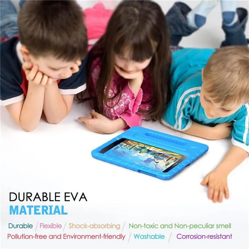 Kids EVA Foam Shockproof Handle Stand Case With Hand Hold Cover For iPad 2022 10th 9th 8th Gen Pro 11 inch 2021 Mini 6 10.5 Air 2 Child Friendly Tablet Protector Shell