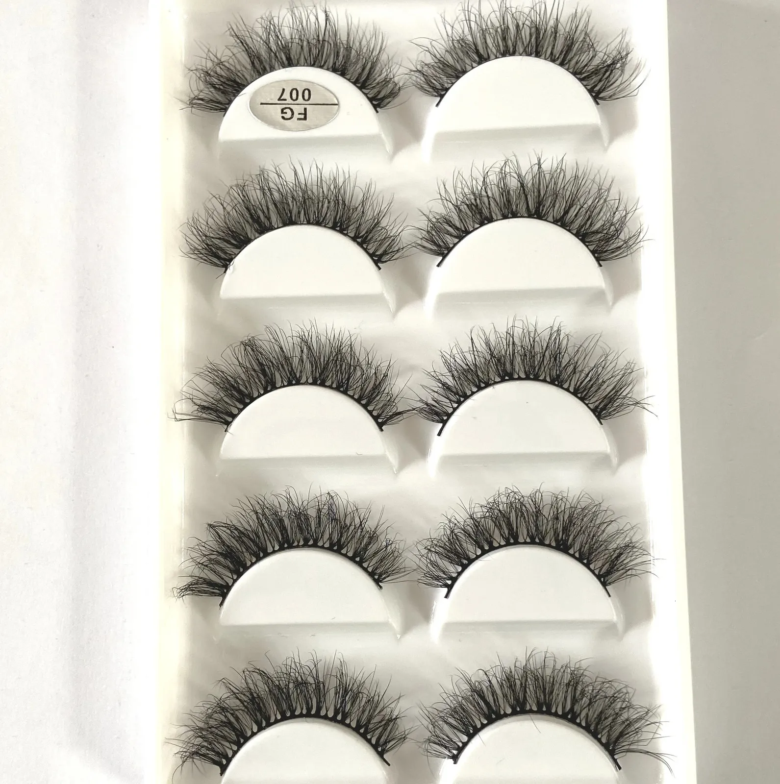 Накладные ресницы 5 пар 3D искусственные норковые ресницы натуральные длинные пушистые мягкие глаза многоразовые короткие для макияжа для красоты 231017