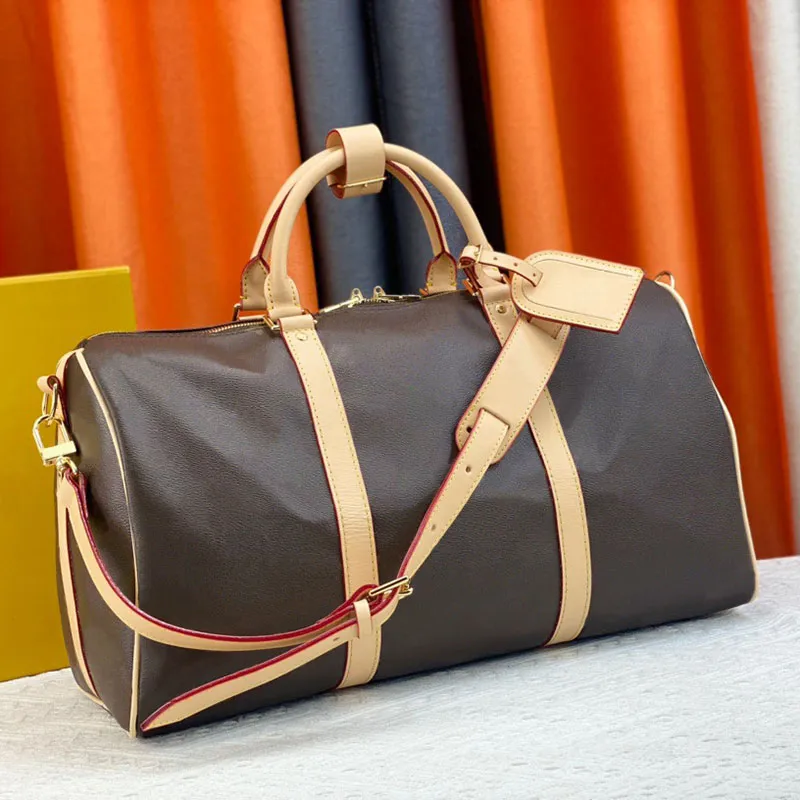 Высококачественная дорожная сумка для путешествий, модная сумка большой вместимости, женская и мужская роскошная дизайнерская сумка через плечо, клатч, сумки на ремне, дизайнерские дорожные сумки с замком