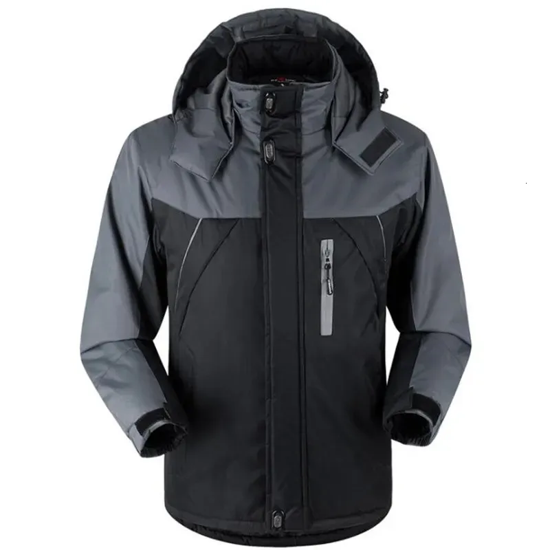 Hommes vers le bas Parkas hiver manteaux chauds épais imperméable vestes de neige coupe-vent décontracté à capuche hommes coupe-vent polaire veste pardessus 231016