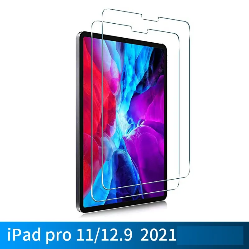 Per iPad Pro 11 Pellicole temperate Vetro 3° iPad Pro 12.9 5° Pellicola salvaschermo HD