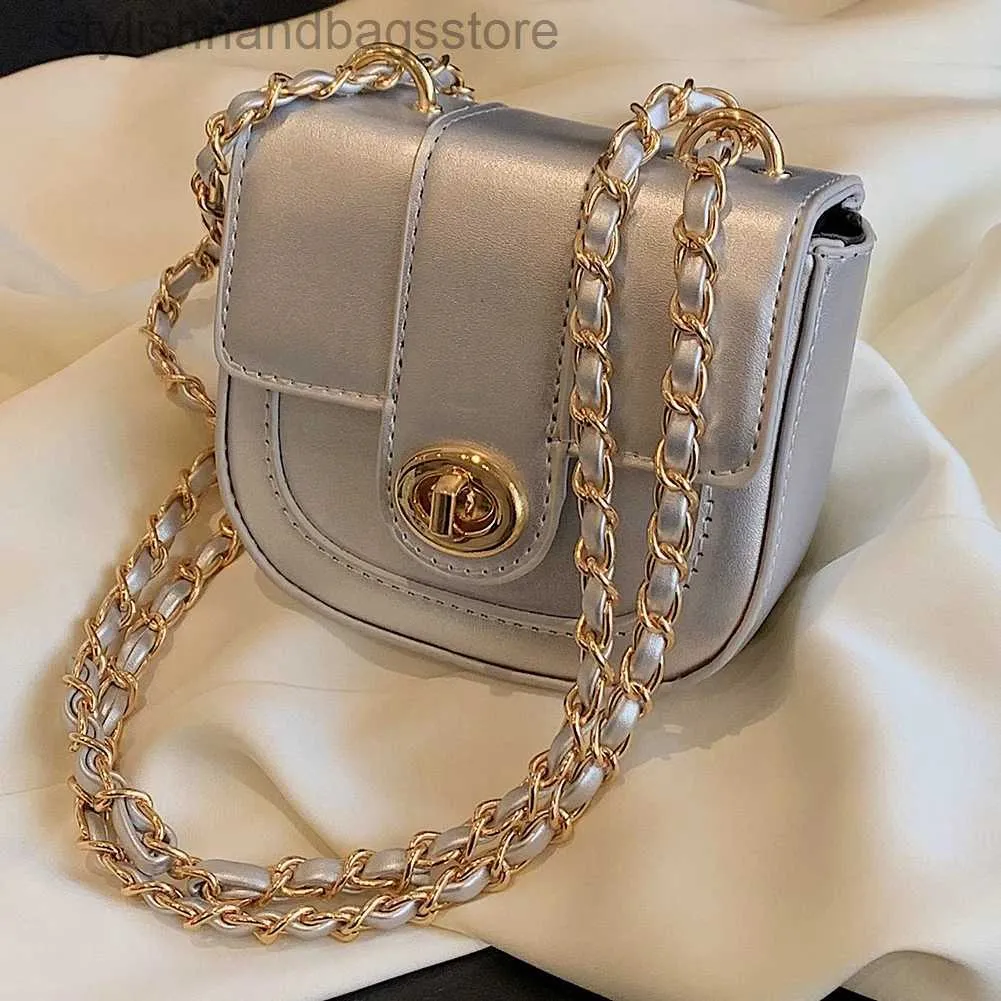 Cross Body Mini Silver Cute Leather Crossbody Bags For Luxury 2023 Fashion Female Chain Handväskor och daglig pendling Bagstylishhandbagsstore