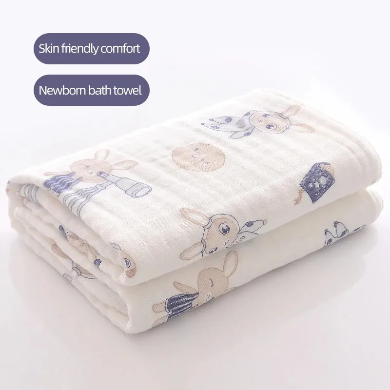 Blankets Swaddling Muslin Quilt 6-layer Gauze Blanket Swaddle Baby Burp Throw Blanket Baby Gift Super Soft Bath Towel 231017