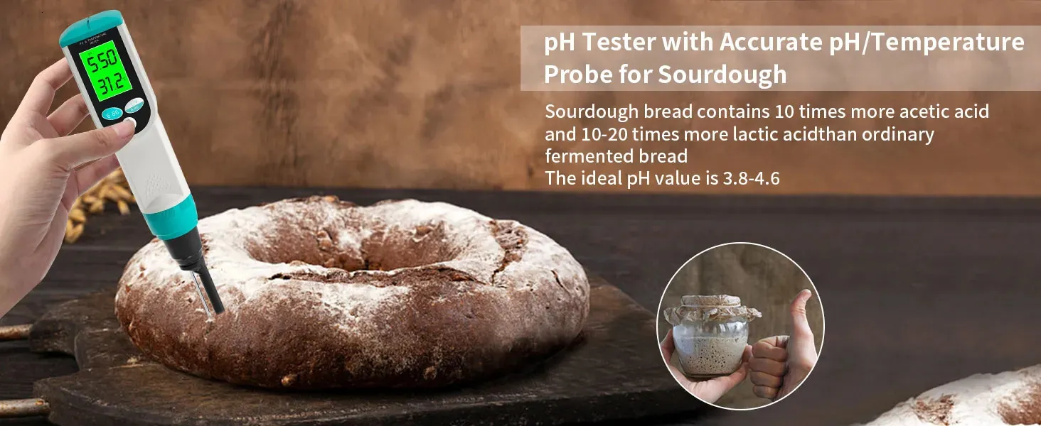 Wholesale PH Meters Professional Food PH Meter 0.0014.00pH Temp PH