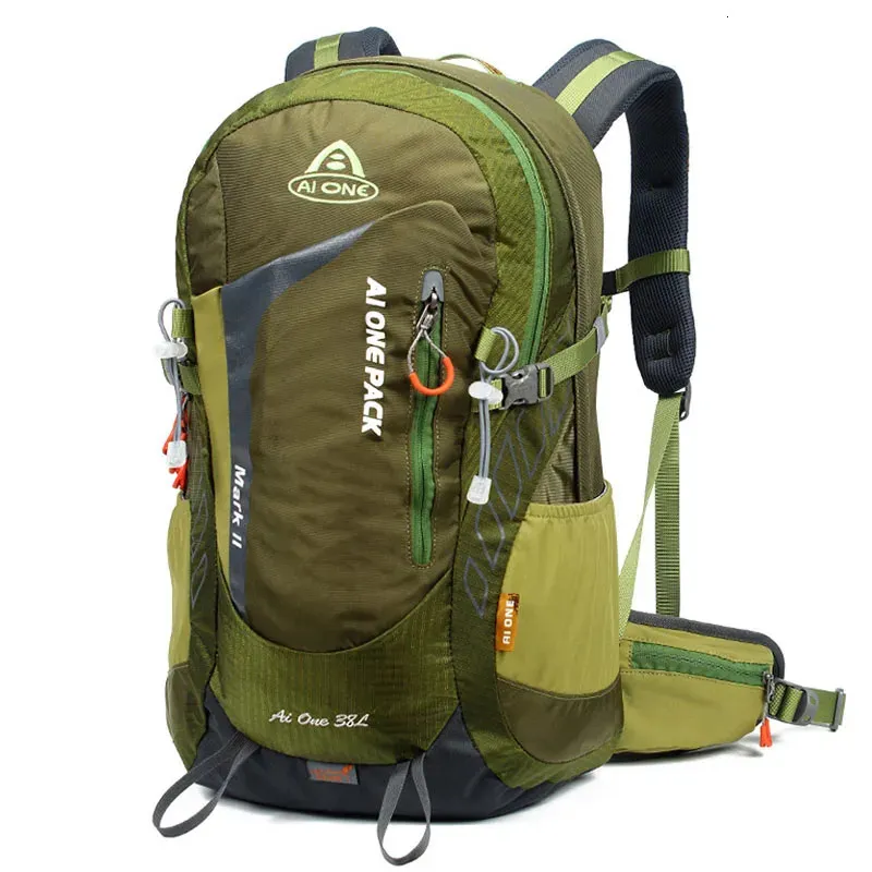 Sac à dos professionnel Camping escalade sport Trekking sac à dos sacs 38L sac de montagne en plein air avec housse de pluie imperméable pour randonnée voyage 231017