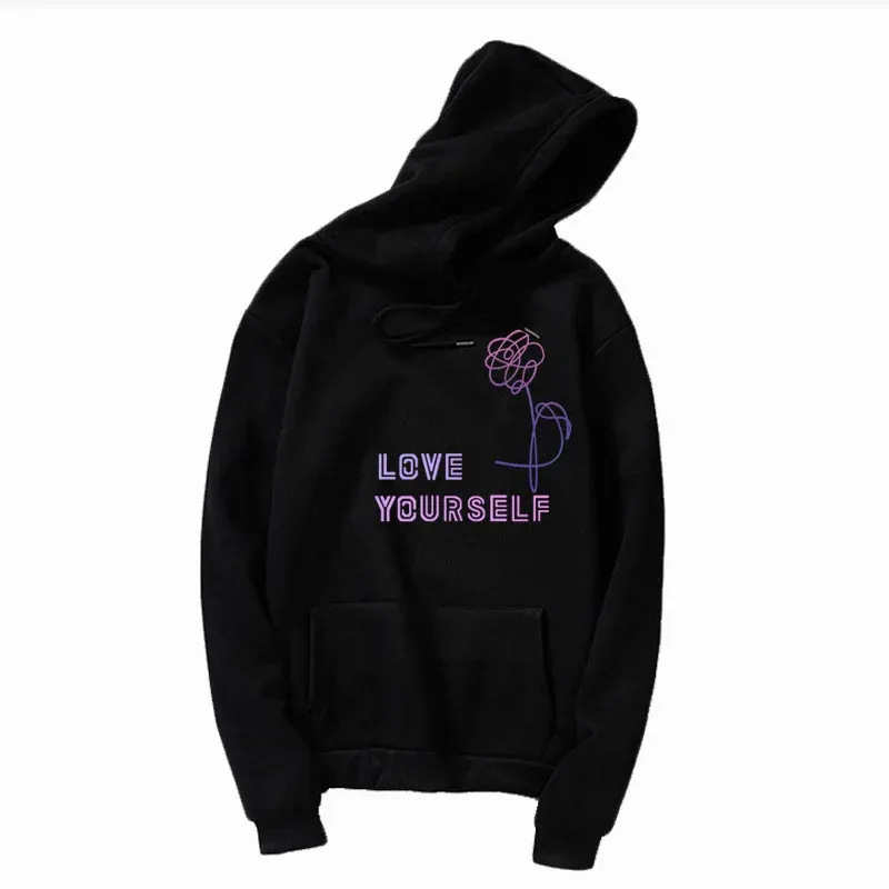 Love Yourself Crewneck Sweatshirt Love Yourself Pin Love Yourself Hoodie kPOP koreanische Band-Fan-Gruppen-Kleidung