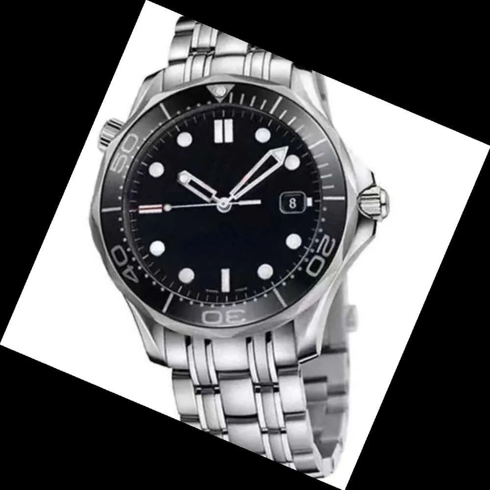 Omega Seamaster Diver 300M 007 Men s Watch Automatic Mechanical Movement Steel Wristwatch Black Dial