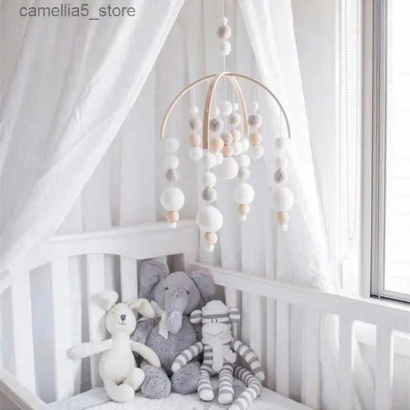 Mobiles # Baby Mobile Sonagli Giocattoli 0-12 Mesi per Neonato Culla Letto Campana Titolare Giocattoli Appesi Bambino Carosello per Culle Baby Room Decor Q231017