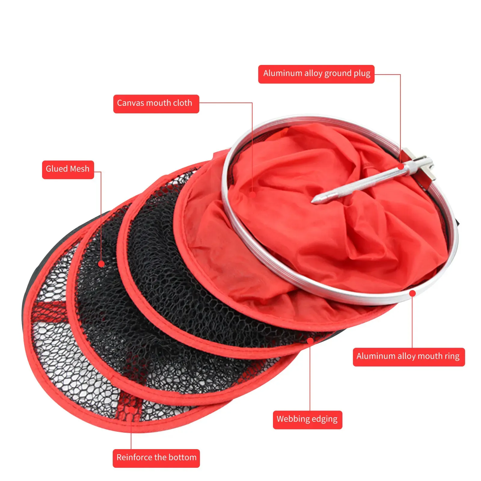 Aluminum Collapsible Fishing Net With Floating Wire And Reinforcement  Foldable Cage For Durable Fishing Gear 231017 From Lian09, $14.56