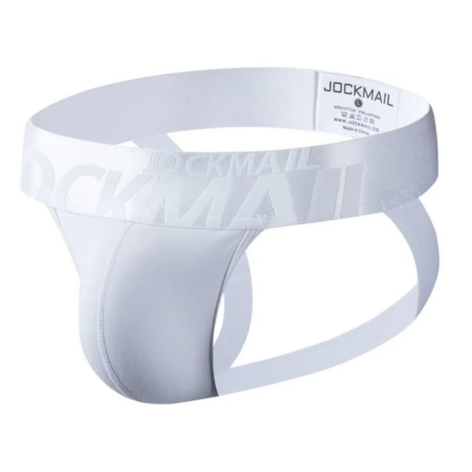 2pcs Jockmail Sıkı Erkekler iç çamaşırı tanga jockstrap pamuk nefes alabilen örgü jock kayış homme slip erotik string homens gay penis pouc207j