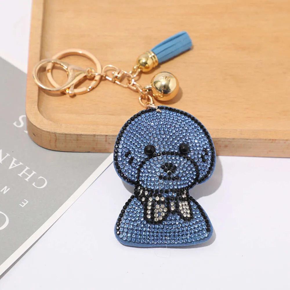 Hot Selling Classic Cartoon Hot Diamond Keychain Fashionabla japanska och koreanska väska med Diamond Tassel Bag Pendant