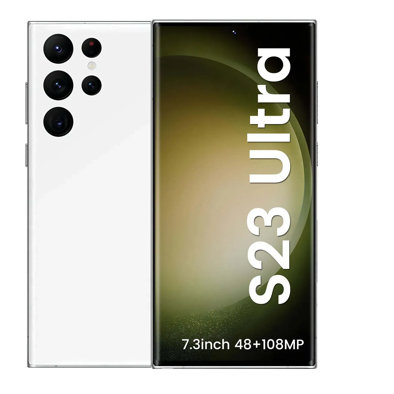 S23 Ultra 5G smartphone 4G LTE Octa Core 6GB 128 GB 6,8 inch punch-hole vingerafdruk op het volledige scherm
