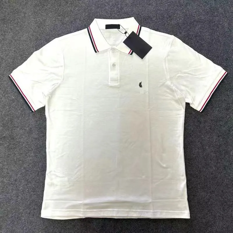 A114 Perry Clássico Fred Designer Camisa Polo Bordado Mulheres Mens Tees Manga Curta Top Tamanho S/