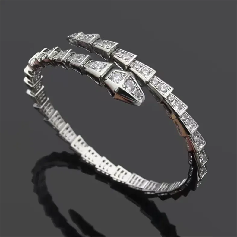 Designer tennis designer smycken kvinnor armband diamant härlig orm silver ros guld smycken koppar tallrik party bröllop charm flickvän ormarmband