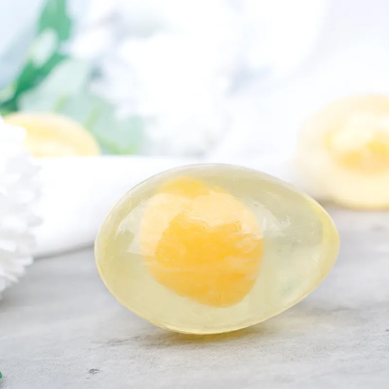 Crystal Egg Body Cleanser Soap Parfym Scented Bath Soaps Essential OilShandmade Collagens Soap For Skin Lightening Face Glowing