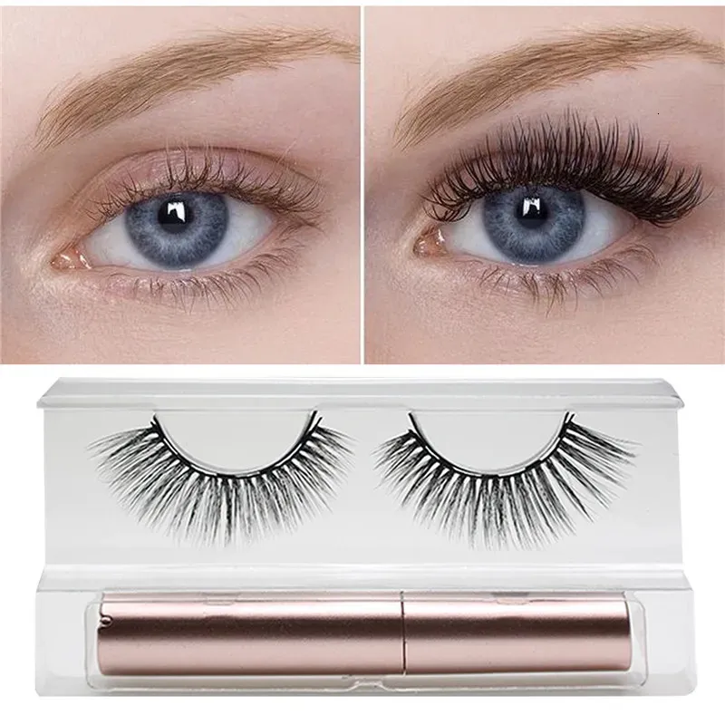 Falsche Wimpern, 3D-Magnet-Wimpern-Set, wasserdicht, langlebig, natürlich magnetischer Eyeliner, Magnet-Wimpern, Make-up-Verlängerung, falsche Wimpern-Set, 231016