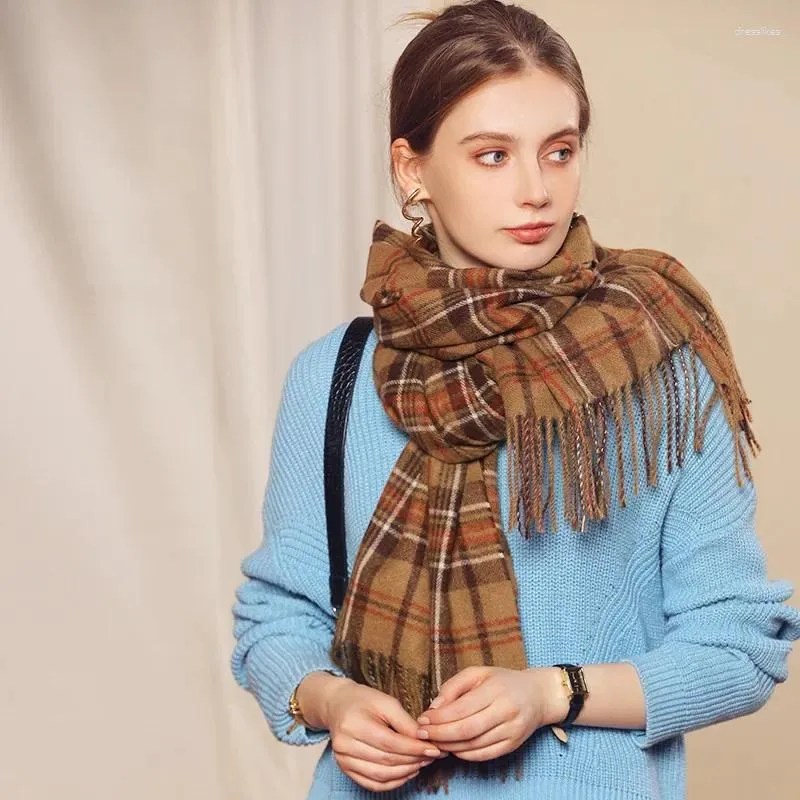 Plaid store scarves wholesale