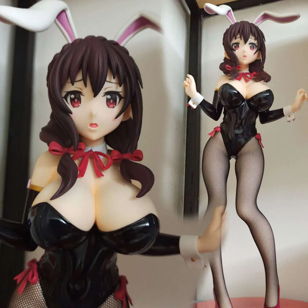 Finger Toys 37cm Freeing B-style Yunyun Bunny Ver 1/4 Scale Bunny Girl Adult Girl Figure Toys Pvc Collection Anime Model Toys Doll Gifts