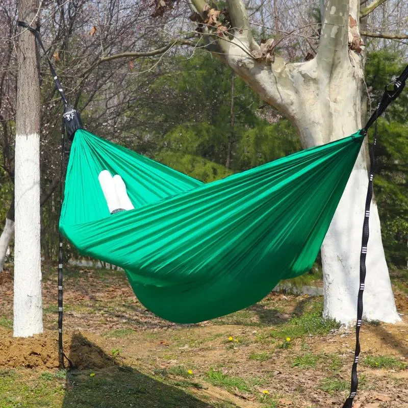 Muebles de campamento Silla colgante Hamaca grande Viajes al aire libre Soporte de acero Jardín Interior/sin estante